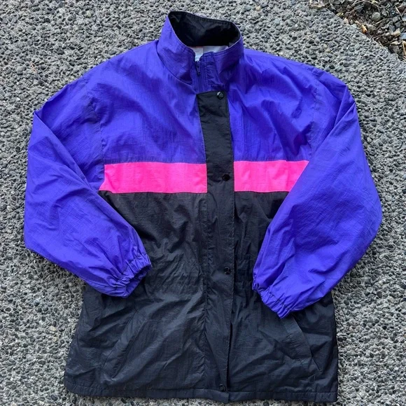 incredible vintage like new 80s windbreaker , medium - Picture 7 of 7